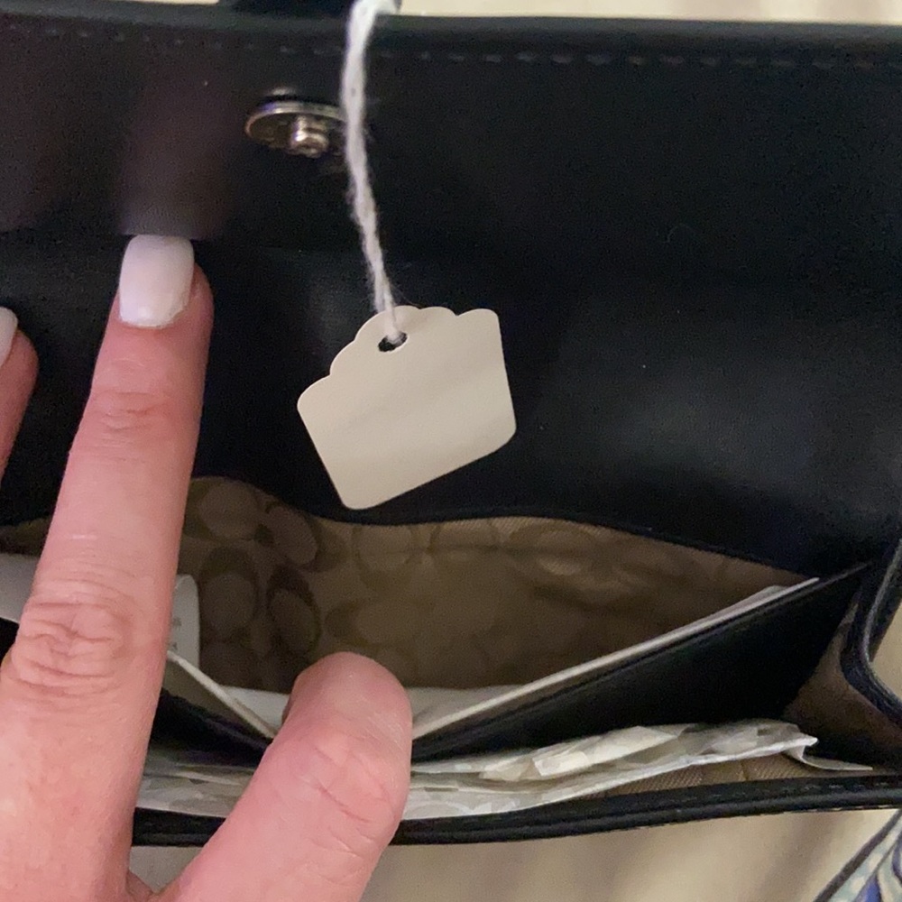Coach Black Leather Clutch - Picture 3 of 4